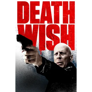 Death Wish 2018 HD Vudu or U.S. Google Play Digital Redeem Code US