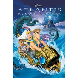 Atlantis: Milo's Return HD MA Movies Anywhere Digital Redeem U.S. US