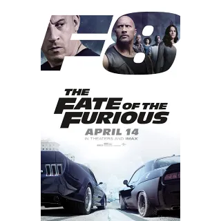 The Fate of the Furious Theatrical Cut 4K/UHD U.S. itunes/appleTV Digital Redeem US will port