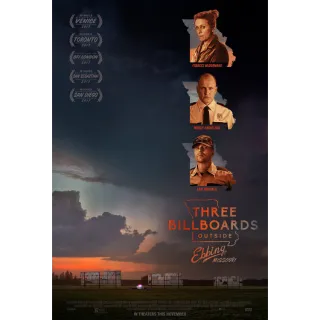 Three Billboards Outside Ebbing, Missouri HD MA Movies Anywhere Digital Redeem U.S. US