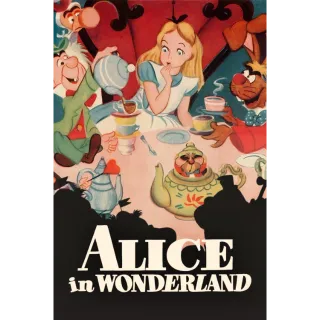 Alice in Wonderland Animated Classic HD MA Movies Anywhere Digital Redeem U.S. US