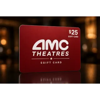 $25.00 AMC Theatres Gift Card