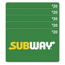 $20.00 SUBWAY egift card