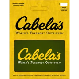 $50.00 Cabela's egift card