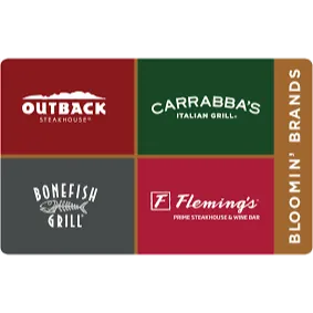 $50.00 Bloomin' Brands egift card
