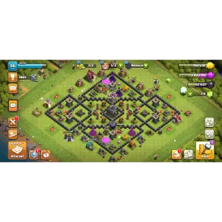 CONTA DE CLASH OF CLANS  CV9