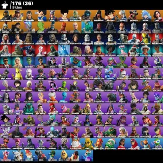 [PC/PSN/XBOX] 176 SKINS 🔥 MASTER CHIEF (MATTE BLACK) | VEGETA | SON GOHAN | LINA SCORCH |  2900 VB 💎 HUGE LOCKER 💎 FA