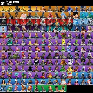 PC / PSN / XBOX | 178 SKINS | OG STW • GOLD MIDAS • MASTER CHIEF BLACK | 3150 V-BUCKS  | FULL ACCESS