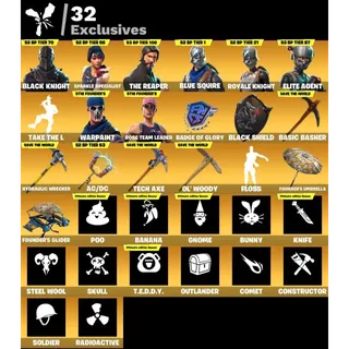 [PC/PSN/XBOX] 53 SKINS 🔥 ULTIMATE STW 🔥 BLACK KNIGHT + SPARKLE SPECIALIST + THE REAPER 🔥 FULL ACCESS