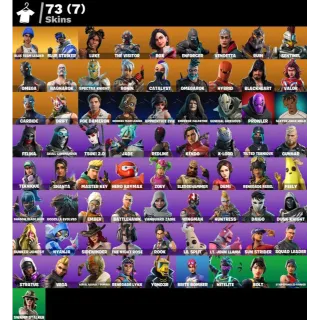 PC / PSN / XBOX | 73 SKINS💠 BLUE TEAM LEADER ⚡ OMEGA ⚡ BLUE STRIKER 💠1250 V-BUCKS 🔥 FULL ACCESS