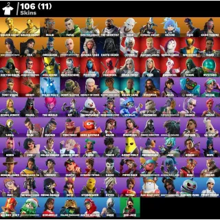 [PC/PSN/XBOX] 106 SKINS 🔥 GOLD MIDAS | GOLD BRUTUS | TWYN | ETERNAL KNIGHT | DEADPOOL | 900 VB 💎 FULL ACCESS ⚡