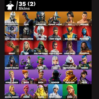 [PC/PSN/XBOX] 35 SKINS 🔥 ROGUE SPIDER KNIGHT + TONY STARK + MANDALORIAN | 300 VB 🔥 FULL ACCESS