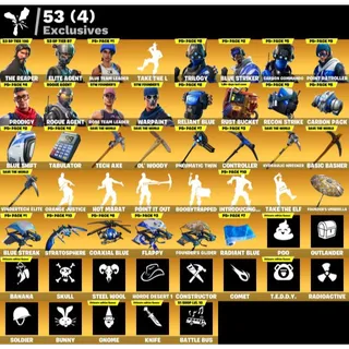 [PC/PSN/XBOX] 77 SKINS 🔥 ULTIMATE STW FOUNDER + THE REAPER + TAKE THE L + BLUE TEAM LEADER + 53 EXCLUSIVES 🔥 FULL ACCESS