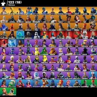 [PC/PSN/XBOX] 🔥122 SKINS ⚡ OG STW ⚡ BLUE TEAM LEADER • GOLD MIDAS • TRILOGY • OMEGA • BLUE STRIKER 🔥FULL ACCESS