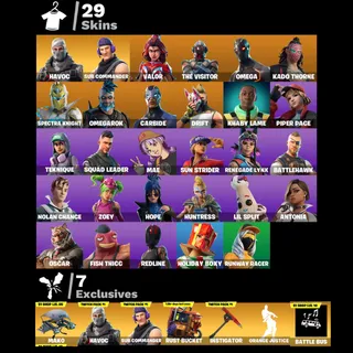 [PC/PSN/XBOX] 29 SKINS 🔥 HAVOC + SUB COMMANDER + MAKO + OMEGA + DRIFT + THE VISITOR + 7 EXCLUSIVES FULL ACCESS
