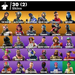 [PC/PSN/XBOX] 30 SKINS 🔥 THE REAPER + TAKE THE L + MAKO + OMEGA + ROGUE AGENT + 17 EXCLUSIVES 🔥FULL ACCESS