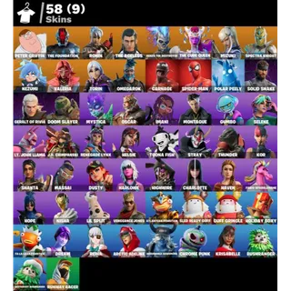 [PC/PSN/XBOX] 58 SKINS 🔥 GOLDEN RUNE CHARLOTTE + ISLANDBANE CUBE QUEEN + PETER GRIFFIN 🔥 FULL ACCESS