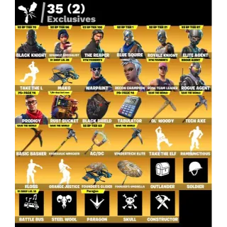[PC/PSN/XBOX] 134 SKINS 🔥 OG STW | BLACK KNIGHT | SPARKLE SPECIALIST | THE REAPER | BLUE SQUIRE | ROYALE KNIGHT 🔥 FULL ACCESS