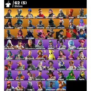 PC / PSN / XBOX | 62 SKINS 🔥 THE REAPER | ELITE AGENT | OMEGA | TAKE THE L | OG ITEMS | 200 V-BUCKS 🔥 FULL ACCESS