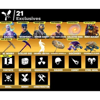 [PC/PSN/XBOX] 32 SKINS 🔥 GALAXY + ROGUE AGENT + ULTIMATE EDITION OG STW | 1850 VB | 🔥 FULL ACCESS