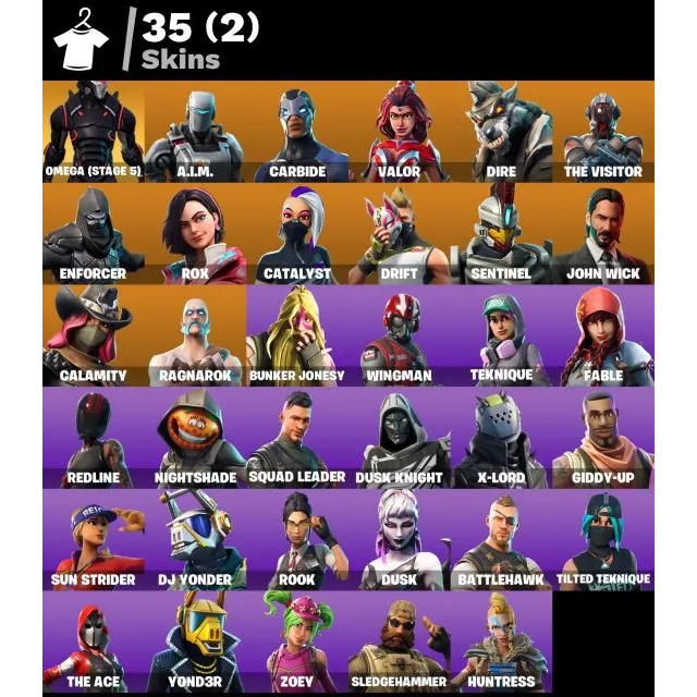 [PC/PSN/XBOX] 35 SKINS 🔥 OMEGA (STAGE 5) | JOHN WICK | DRIFT | CATALYST ...