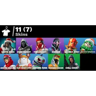 [PC/PSN/XBOX] 11 SKINS 🎅 SANTA DOGG | BLITZ KNIGHT | YULEJACKET | XANDER | WINTERFEST PACK 🎁 400 VB ❄️ FULL ACCESS
