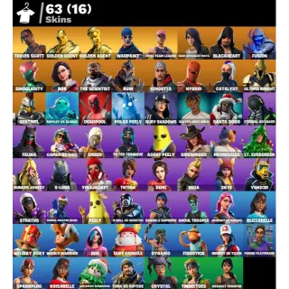 PC / PSN / XBOX | 63 SKINS 🔥 OG STW 💎 TRAVIS SCOTT 💎 GOLD MIDAS 💛 GOLD BRUTUS | 850 V-BUCKS 🔥 FULL ACCESS