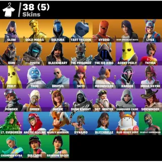 [PC/PSN/XBOX] 38 SKINS | GLOW ✨ GOLD MIDAS 💰 MAYA 🪖 HYBRID 🐉 LYNX 🐱 THE PRISONER 🔥 400 VB 🔥 FULL ACCESS 