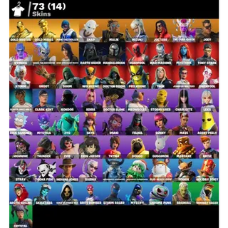 [PC/PSN/XBOX] 73 SKINS 🔥 GOLD MIDAS + GOLD BRUTUS + DEADPOOL (MAX STYLE) + THE CUBE QUEEN 🔥 FULL ACCESS