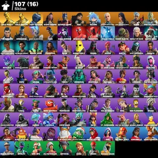 [PC/PSN/XBOX] 107 SKINS 🔥 GOLD MIDAS + GOLD BRUTUS + OPTIMUS PRIME + TART TYCOON | 650 VB | OG VALUE FULL ACCESS