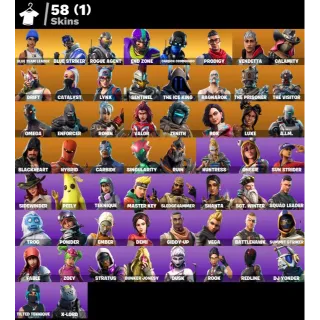 [PC/PSN/XBOX] 58 SKINS 💫 BLUE TEAM LEADER | BLUE STRIKER | ROGUE AGENT | DRIFT | LYNX | OMEGA | CALAMITY 🔥FULL ACCESS