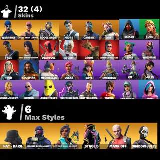 [PC/PSN/XBOX] 32 SKINS 🔥 ULTIMATE STW FOUNDER 🔥 ROGUE AGENT + MIDAS + DEADPOOL + MARVEL 🔥 FULL ACCESS