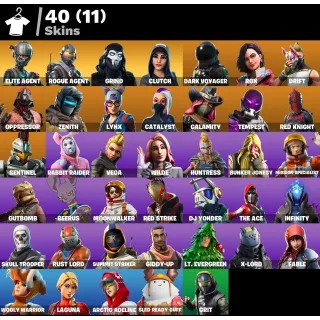 [PC/PSN/ XBOX] 40 SKINS 🔥ELITE AGENT + ROGUE AGENT + DARK VOYAGER + DRIFT + CALAMITY | TAKE THE L | 600 VB🔥 FULL ACCESS