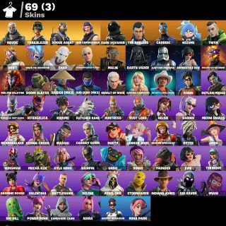 [PC/PSN/XBOX] HAVOC + ROGUE AGENT + TAKE THE L | DRIFT | DARK VOYAGER | 69 SKINS | 2050 VB | FULL ACCESS