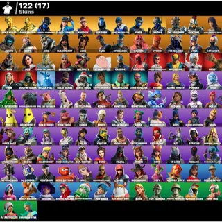 [PC/PSN/XBOX] 122 SKINS 🔥 GOLD MIDAS + GOLD BRUTUS + 47 EXCLUSIVES | 400 VB 🔥 FULL ACCESS