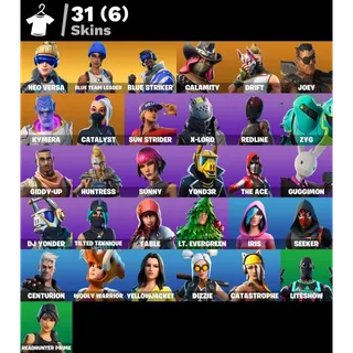[PC/PSN/XBOX] 31 SKINS 🔥 NEO VERSA + BLUE TEAM LEADER + BLUE STRIKER + DRIFT 🔥 FULL ACCESS
