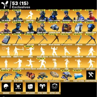 [PC/PSN/XBOX] 144 SKINS 🔥 REAPER + OG STW + PS EXCLUSIVES + 53 EXCLUSIVES | STACKED LOCKER 🔥 FULL ACCESS