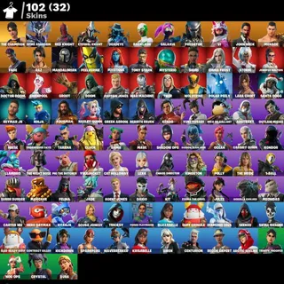 [PC/PSN/XBOX] 102 SKINS 🔥 LARA CROFT GOLD + JOHN WICK + RED KNIGHT + PREDATOR | THE CHAMPION 🔥 FULL ACCESS