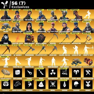 [PC/PSN/XBOX] 113 SKINS 🔥 BLACK KNIGHT + TRAVIS SCOTT + SPARKLE SPECIALIST + THE REAPER +  ULTIMATE FOUNDER STW 🔥 FULL ACCESS