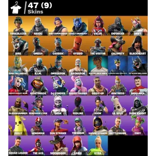 [PC/PSN/XBOX] 47 SKINS 🔥 TRAILBLAZER • HAVOC • SUB COMMANDER • OMEGA • HYBRID • 750 VB 🔥FULL ACCESS