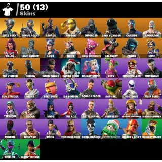[PC/PSN/ XBOX] 50 SKINS 🔥ELITE AGENT | ROGUE AGENT | RAVAGE | RAPTOR | OMEGA | TAKE THE L | MAKO | 850 VB 🔥 FULL ACCESS