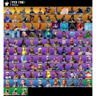 [PC/PSN/XBOX] 113 SKINS ✨ GALAXY ✨ GOLD MIDAS | ROGUE AGENT | OG STW (3 EDITIONS) | 1,150 VB | FULL ACCESS 🔥