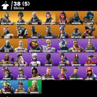 [PC/PSN/XBOX] 38 SKINS 🔥 ROGUE AGENT • TRAILBLAZER • HAVOC • SUB COMMANDER • DRIFT • OMEGA • 700 V-BUCKS 🔥FULL ACCESS
