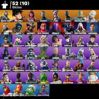 [PC/PSN/XBOX] 52 SKINS 🔥 Rogue Agent✨ SON GOKU + OMEGA + DRIFT + STAR WARS | 250 VB 🔥FULL ACCESS