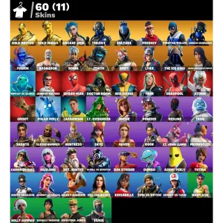 [PC/PSN/XBOX] 60 SKINS 💎 ARCANE JINX 💎 GOLD MIDAS • GOLD BRUTUS • DEADPOOL MASK OFF 🔥 FULL ACCESS