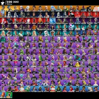 PC/PSN/XBOX| 226 SKINS 💥LEON S. KENNEDY | ARCANE JINX | MASTER CHIEF | JILL VALENTINE | JOHN WICK |2050 VB💥FULL ACCESS