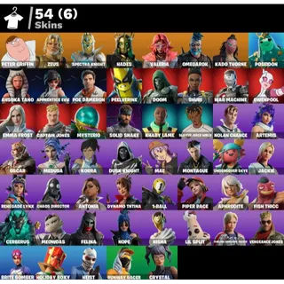 [PC/PSN/XBOX] 54 SKINS 🔥 PETER GRIFFIN + AHSOKA TANO + ZEUS + HADES | 950 VB 🔥FULL ACCESS