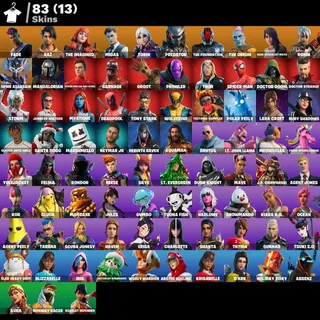 [PC/PSN/XBOX] 🔥 83 SKINS | LARA CROFT • DEADPOOL • MIDAS • PREDATOR • FOUNDATION • 950 V-BUCKS 🔥 FULL ACCESS