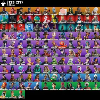 [PC/PSN/XBOX] 123 SKINS🔥RENEGADE RAIDER | CHUN-LI | OPTIMUS PRIME | PETER GRIFFIN | LVL 3528 🔥FULL ACCESS