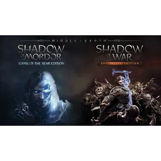 Middle-earth Shadow of Mordor GOTY + Shadow of War Definitive Edition Switch